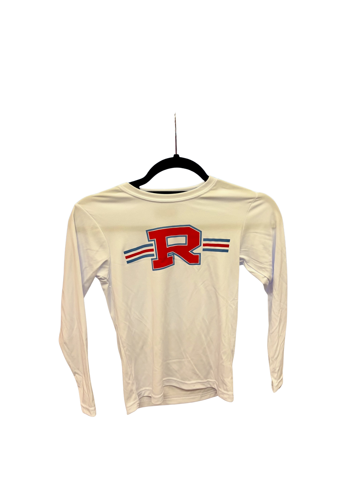Youth White Long Sleeve Dri Fit