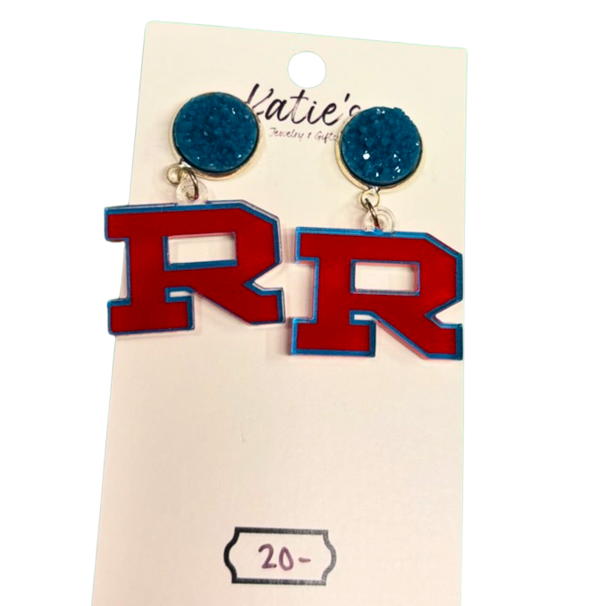 Small "R" Earrings