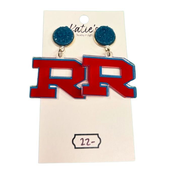 Medium "R" Earrings