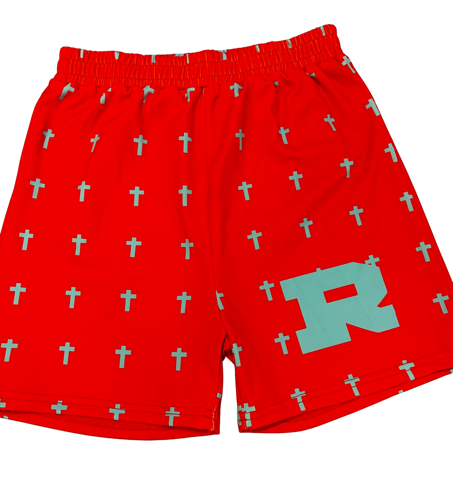 Red Youth Cross Shorts
