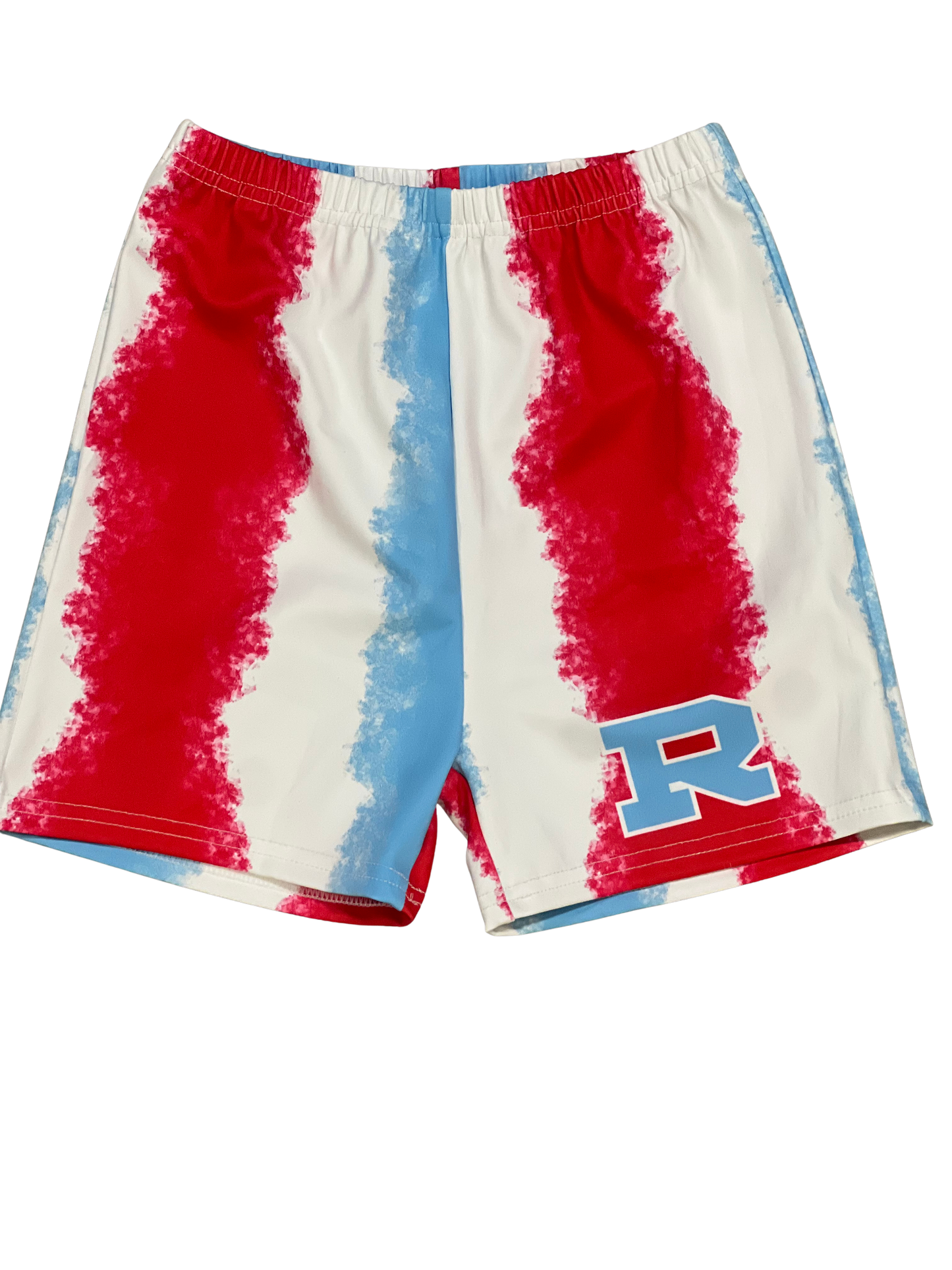 Youth Red/White/Blue Tye Dye Shorts