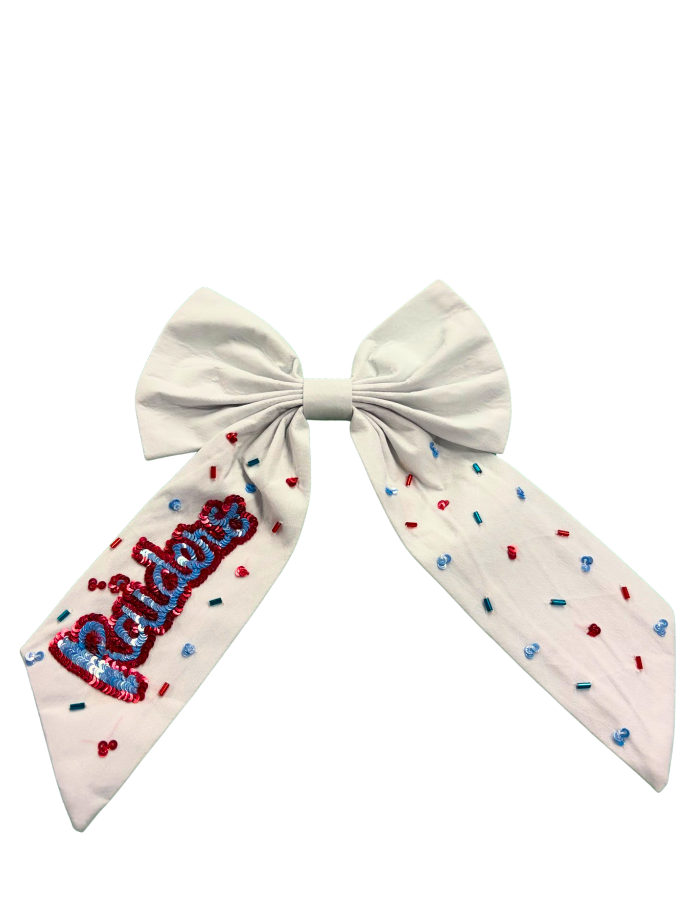 Girls' Sequin Clip Bow