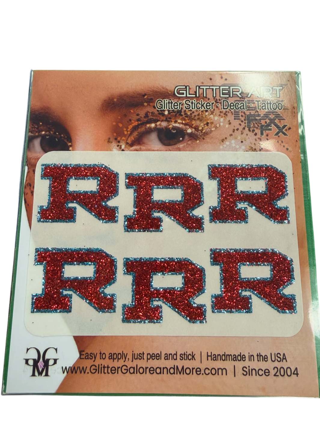 Glitter Temporary Tattoo - Set of 6