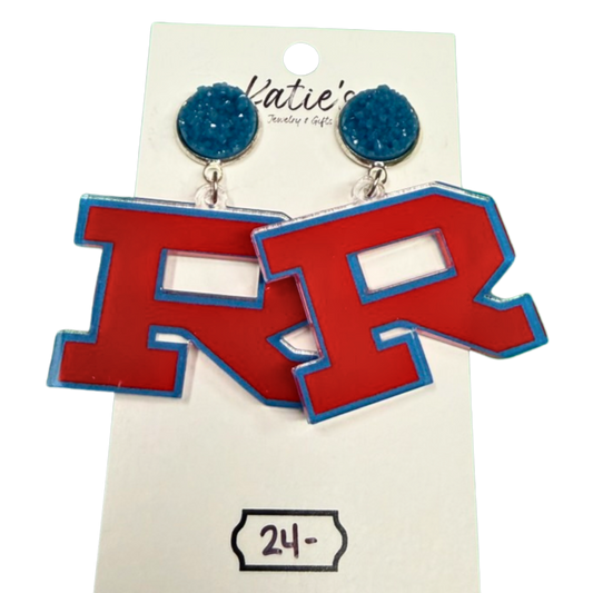 Large "R" Earrings