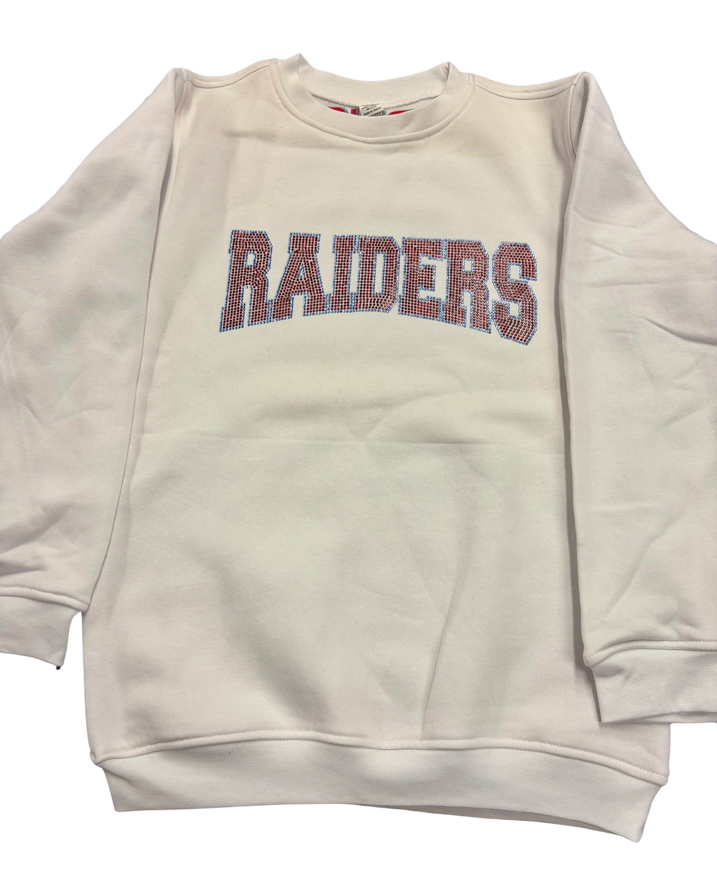 White Teen Sequin Raiders Sweatshirt