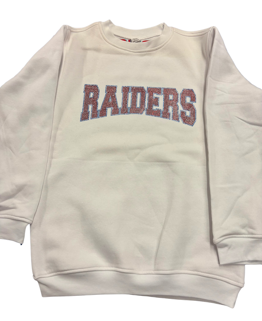 White Teen Sequin Raiders Sweatshirt