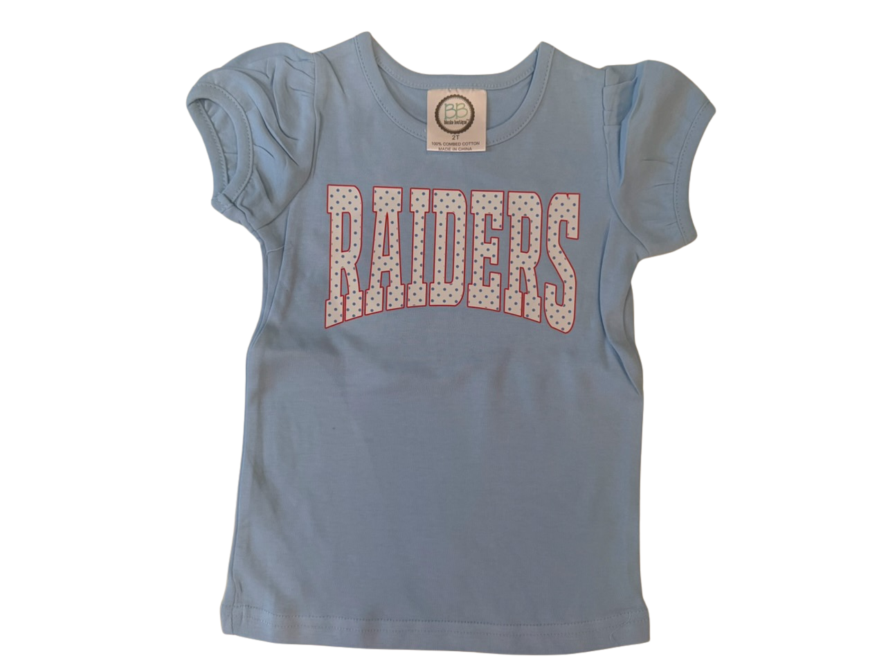 Blue Toddler Puff Sleeve
