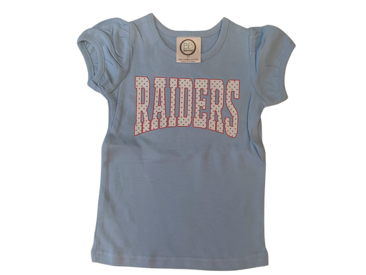 Blue Toddler Puff Sleeve