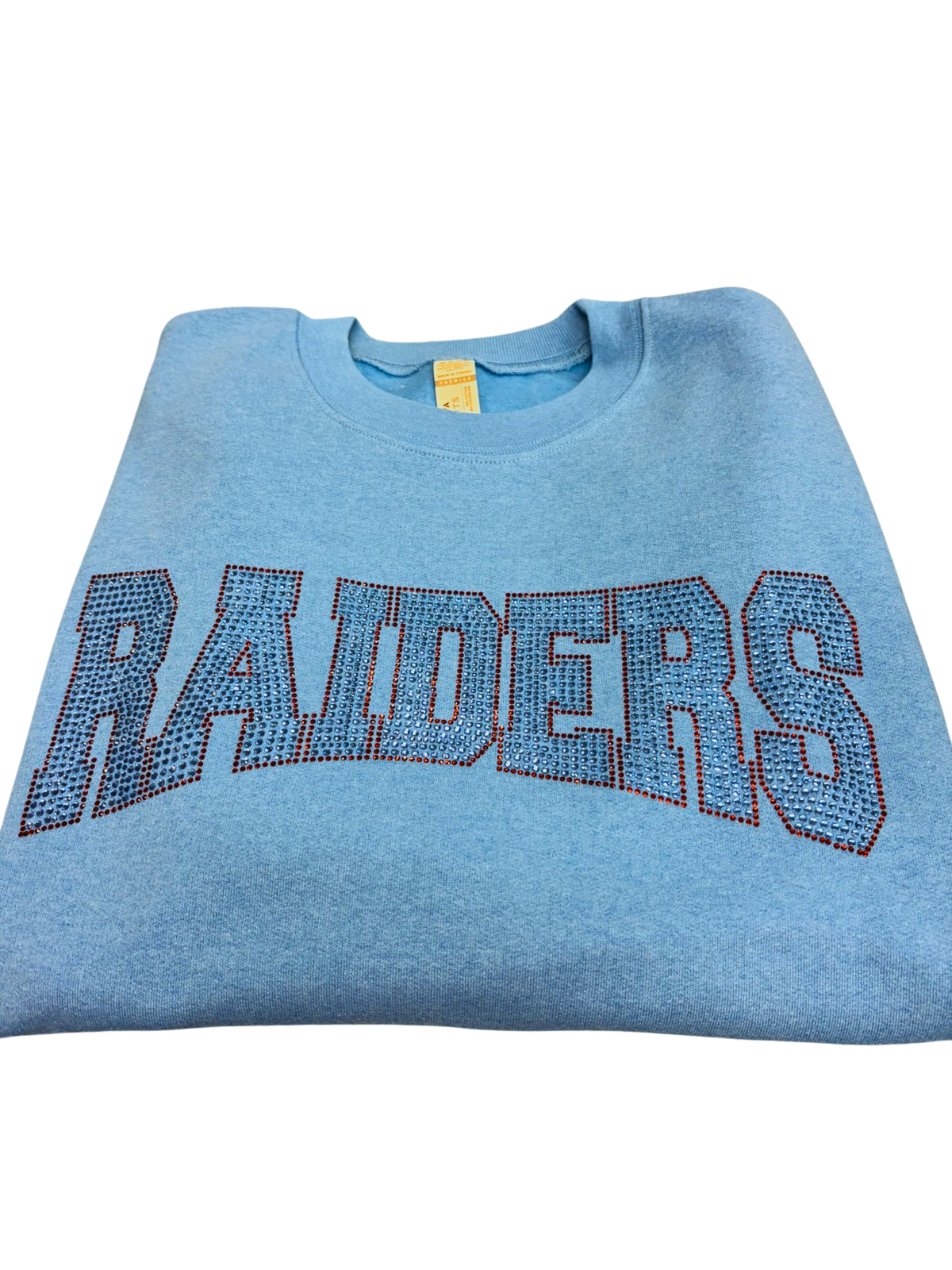 Blue Sequin Crew Neck Sweatshirt