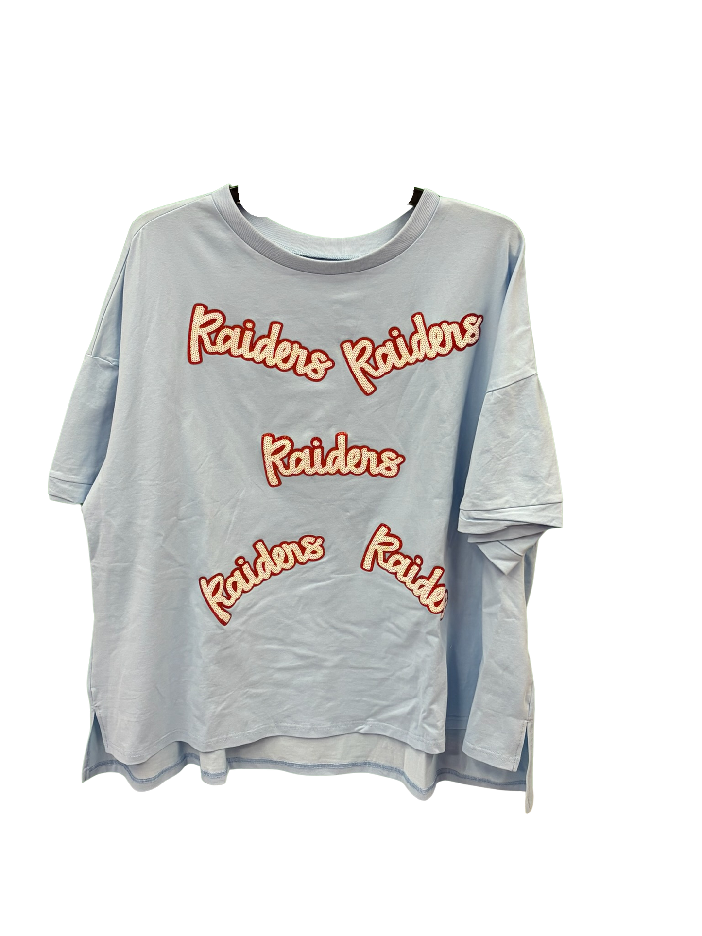 Ladies Sequin Raiders Tee