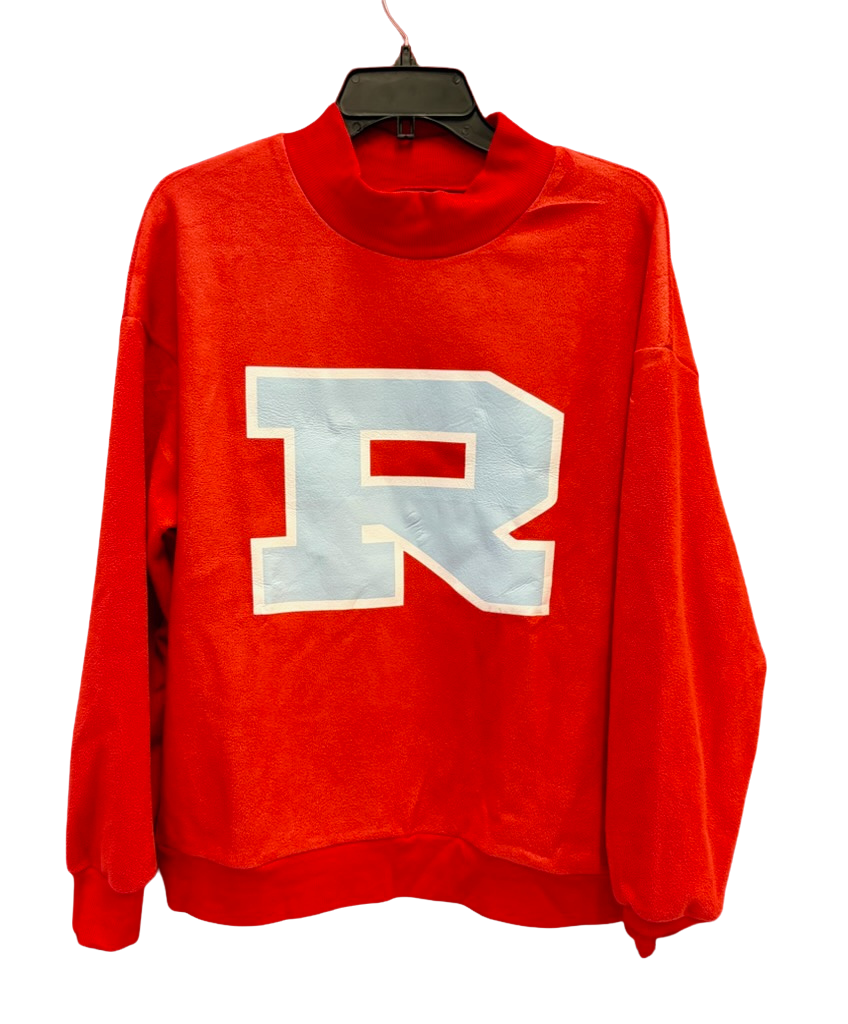 Red Reversible Ladies Sweatshirt