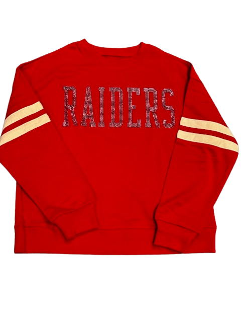 Red Varsity Ladies Sweatshirt