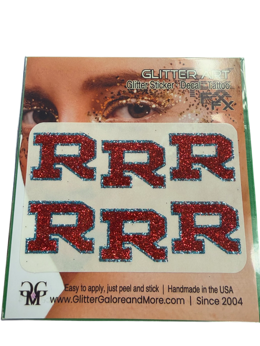 Glitter Temporary Tattoo - Set of 6