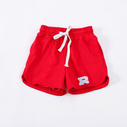 Adult/Youth Red Lined "R" Shorts