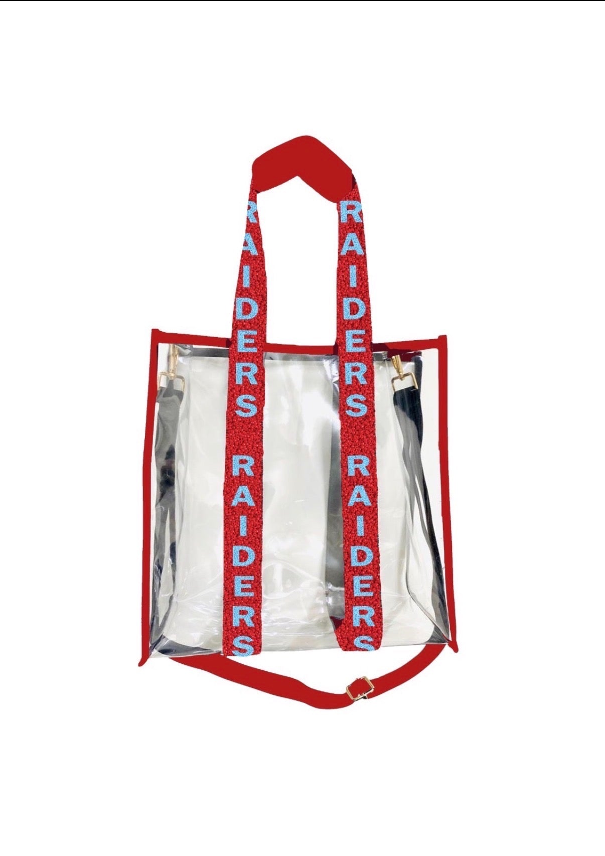 Clear Stadium Bags with Beaded Straps