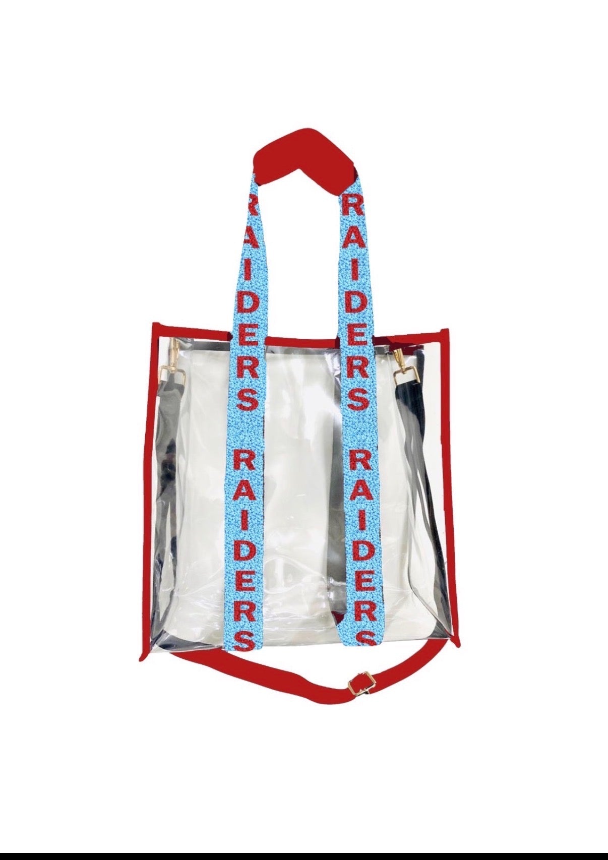 Clear Stadium Bags with Beaded Straps