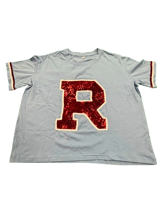 Red R Sequin Tee