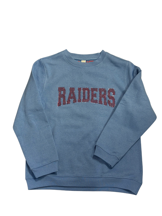 Blue Teen Sequin Raiders Sweatshirt