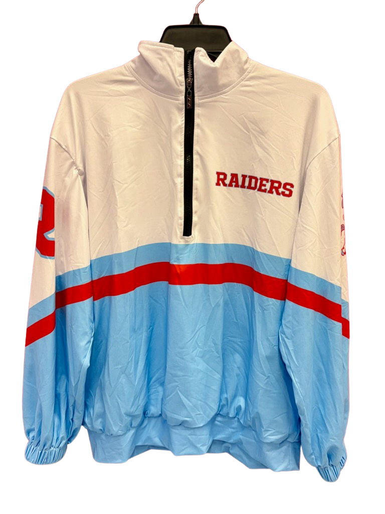 Raiders Blue Pullover Jacket
