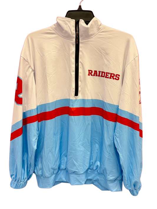 Raiders Blue Pullover Jacket