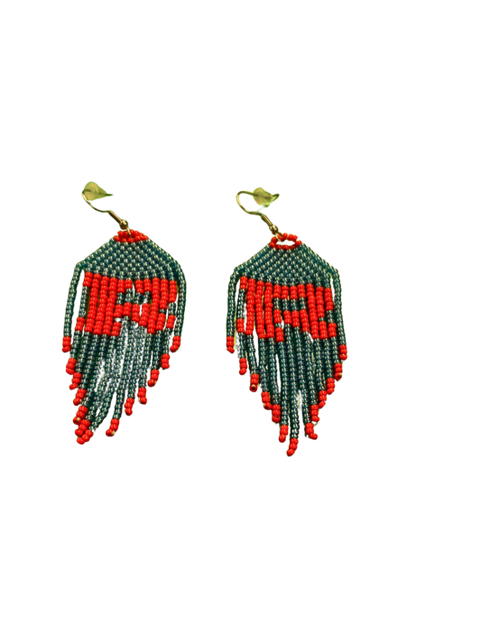 R Beaded Earrings